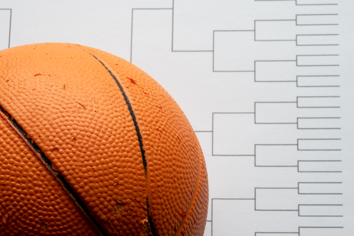 basketball and bracket